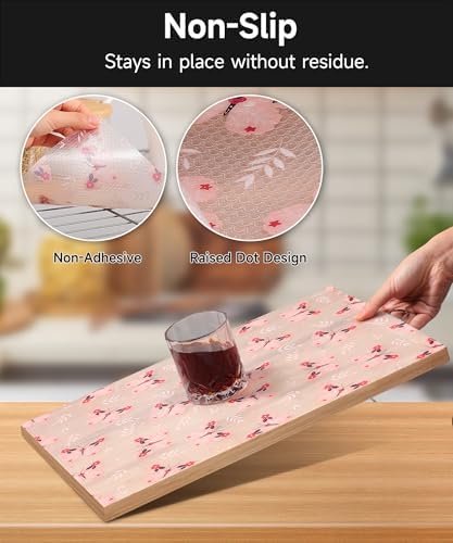 Cooyes Shelf Liner Non-Adhesive Cabinet Drawer Liner for Kitchen 11.8"x360"