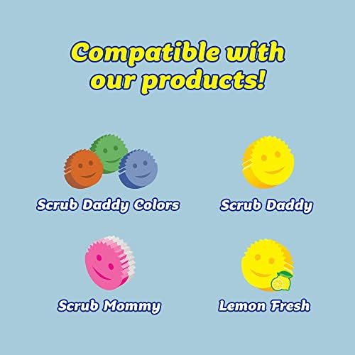 Scrub Daddy Holder for Sink Caddy Dish Sponge & Cleaning Organiser, Quick Dry Kitchen Accessory, Bathroom Organiser, Washing Accessories, Under Sink Sponge Holder 2 Pack