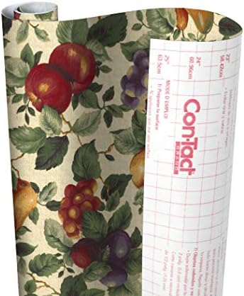 Con-Tact Brand Creative Covering, Self-Adhesive Shelf Liner, Multi-Purpose Vinyl Roll, Easy to Use and Apply, 18'' x 16', Sonoma