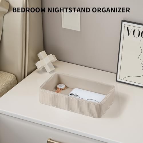 Small Valet Tray Key Bowl Nightstand Organizer Bedside CatchallTray