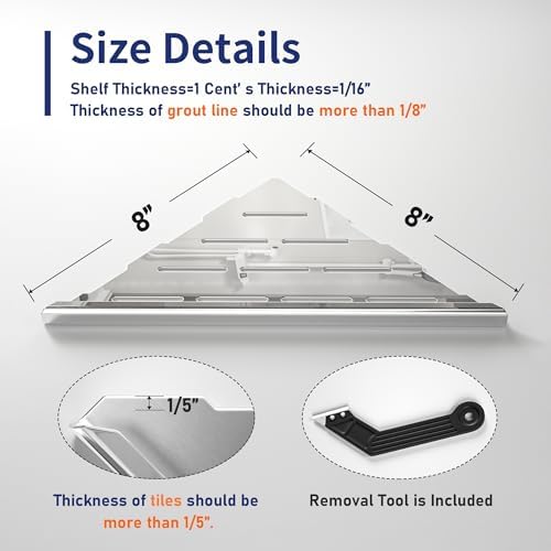 8'' Corner Shower Shelf 2PCS