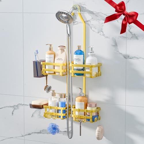 GAOKASE Aluminum Shower Caddy Hanging, Never Rust Shower Organizer
