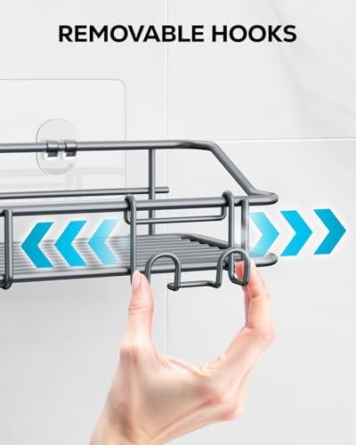 Nieifi Shower Caddy Adhesive, Shower Shelves, Shampoo Holder for Bathroom