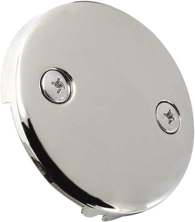 Kingston Brass DTT106 Bathtub Overflow Plate, Polished Nickel