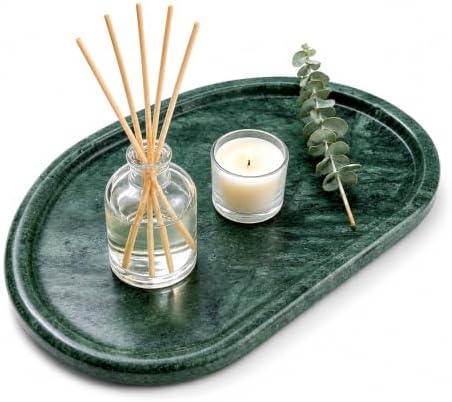 Natural Marble Jewelry Tray, Marble Ring Dish for Bathroom