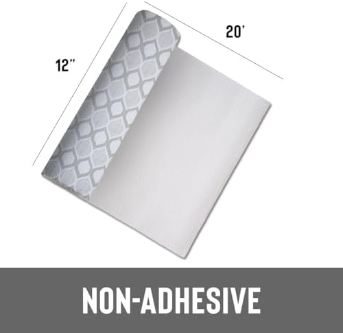 Con-Tact Brand Grip Prints Non-Adhesive Non-Slip Counter Top, Drawer/Shelf Liner, 12" x 20' (Savoy Stone)
