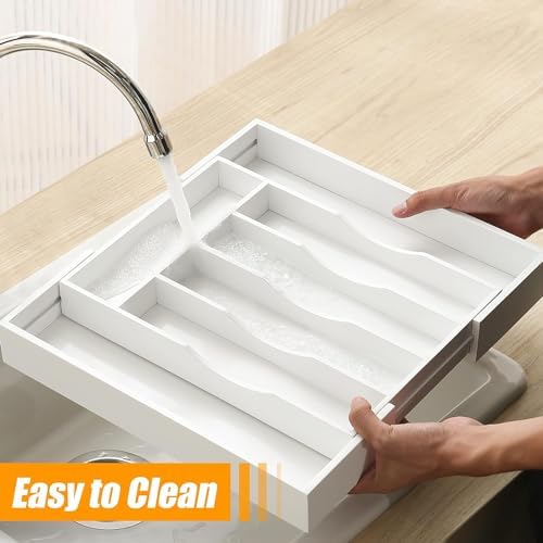 Kitchen Silverware Drawer Organizer and Storage Utensilios De Cocina Modernos Soporte Para Cucharas Trastes De Cocina Organizadores Platos Para Gabinetes Cajones Decoración Organizador Para Utensilios
