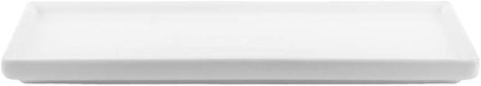 Ceramic Toothbrush Holder for Bathroom Toothbrush Tray for Vanity Countertop Storage Organizer for Holding Toothpaste Dental Floss Picks Makeup Brushes Trays for Household Purposes(Large