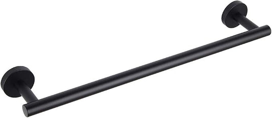 GERZWY Bathroom Towel Bar 18" Stainless Steel Towel Bar Matte Black Contemporary Style Wall Mount for Bath Kitchen AG1101C45-BK