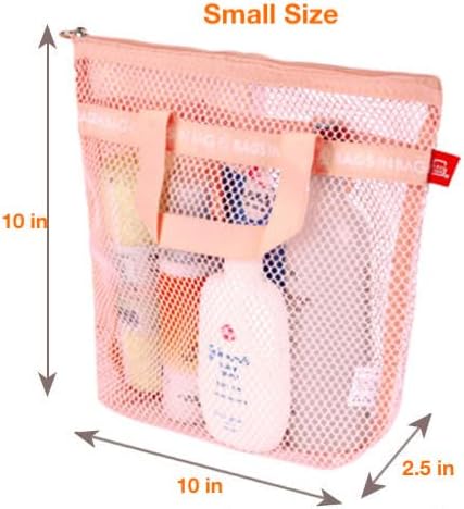 Mesh Travel Shower Caddy Tote Bag for Gym, Swim, Dorms, Bathrooms