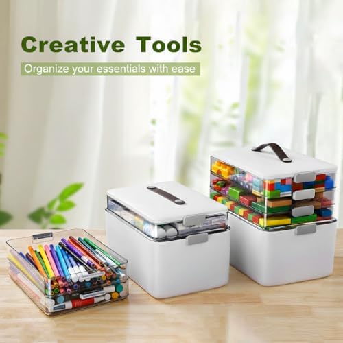 MOPALL Craft Medicine Cabinet Organizers Storage Box for Art Supply Sewing