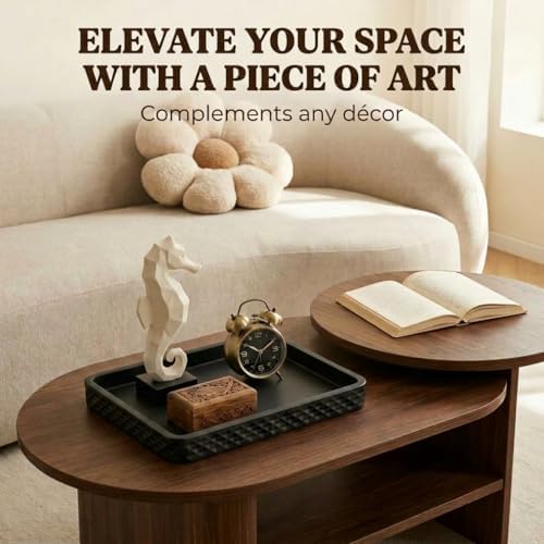 Black Cement Concrete Coffee Table Tray