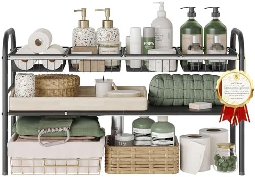 Under Sink Organizers and Storage,Expandable under cabinet organizer Shelf
