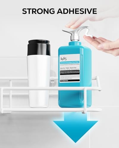 Nieifi Shower Caddy Adhesive, Shower Shelves, Shampoo Holder for Bathroom
