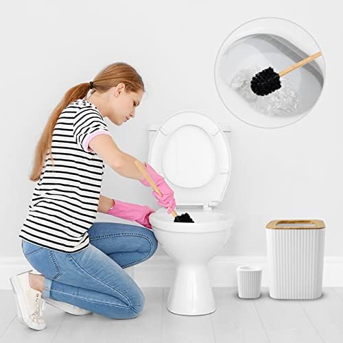 XLHOMO Bathroom Accessory Set, 9-Piece White Bathroom Set with Trash Can