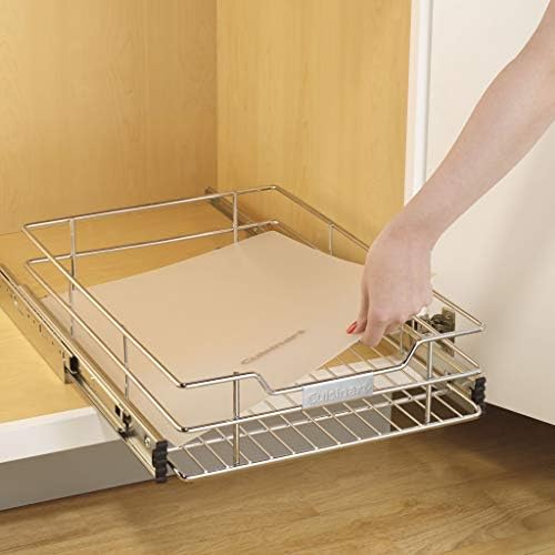 CUISINART 14" Sliding Cabinet Organizer, Chrome Finish