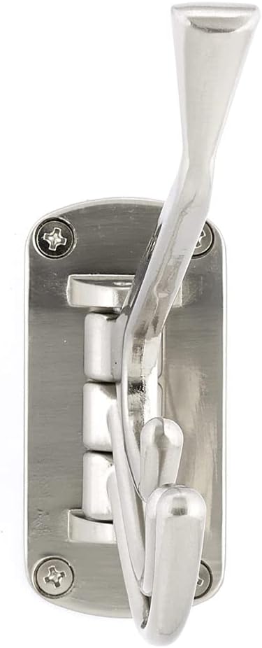 Richelieu Hardware NH027300195 Nystrom Triple Utility Swivel Hook, Brushed Nickel