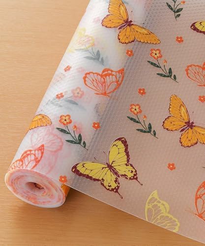 Cooyes Shelf Liner Non-Adhesive Cabinet Drawer Liner for Kitchen 17.5"x360"