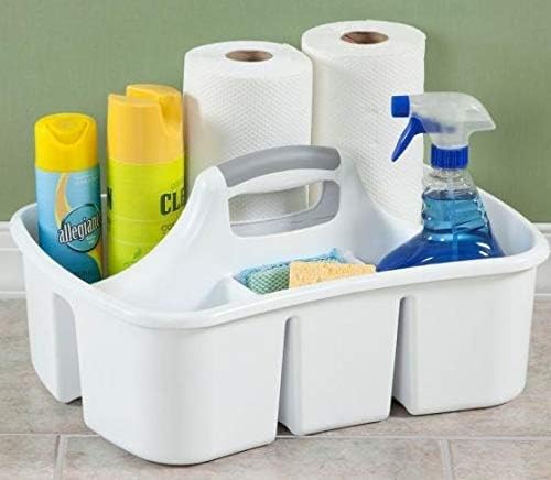 Bath Kitchen Divided Compartment Caddy Storage Sink Organizer Janitors Bucket Cleaning Storage Holder Shower Supplies Cabinet Container