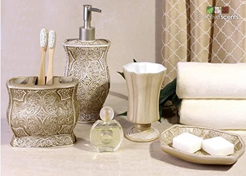 Creative Scents Victoria Liquid Hand Soap Dispenser for Bathroom with Pump