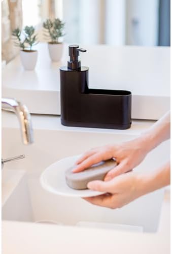 Vigar Rengo Monobloc 4-Piece Sink Caddy Set, Black