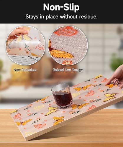 Cooyes Shelf Liner Non-Adhesive Cabinet Drawer Liner for Kitchen 11.8"x236"
