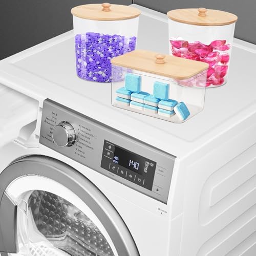 Acrylic Laundry Powder Container, 3 Pack