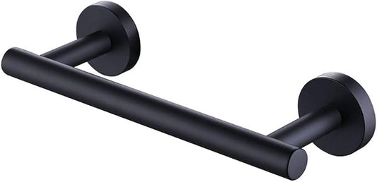 KES 6.7 Inches Matte Black Hand Towel Bar Bathroom Towel Holder Kitchen Dish Cloths Hanger SUS304 Stainless Steel RUSTPROOF Wall Mount, Total Length 9.1 Inch, A2000S23-BK