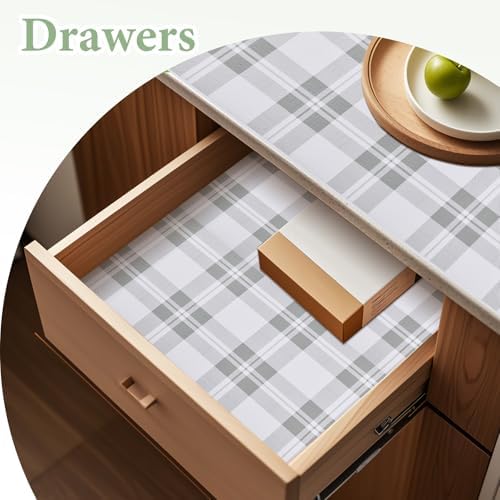 Drawer and Shelf Liner for Kitchen Cabinet: 17 in X 20 Ft Non Slip