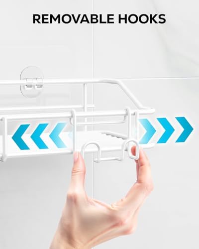 Nieifi Shower Caddy Adhesive, Shower Shelves, Shampoo Holder for Bathroom