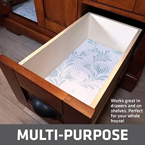 Drymate Premium XL Under Sink Mat, Waterproof Liners, 24”x59”, Light Blue
