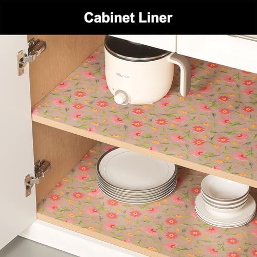 Cooyes Shelf Liner Non-Adhesive EVA Cabinet & Drawer Liner 17.5" x 78.7"