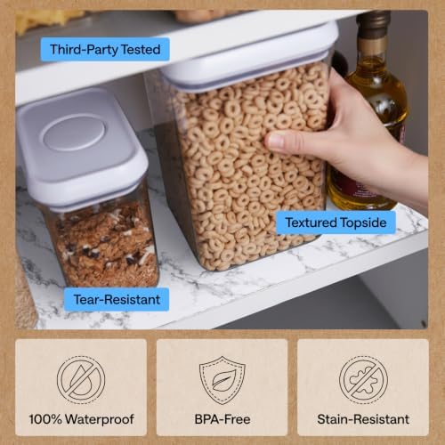 GORILLA GRIP Shelf Liner, Kitchen Drawer Protector, 24x240 Marble