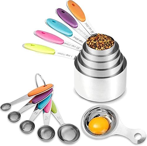 Under Sink Organizer 2 Pack, Adjustable High Load-bearing Reinforced Carbon Steel Smooth Pull-out Kitchen Bathroom Storage Organizer, Yellow Measuring Cups Stainless Steel