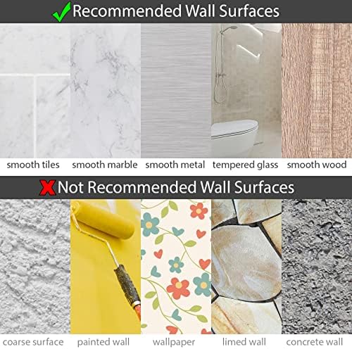 Shower Shelf for Inside Shower, Corner Shower Shelf, Shower Corner Caddy, Adhesive Shower Caddy, Shower Wall Caddy, Stainless Steel Shower Caddy Suction No Drill Bathroom Storage 2 Pack Black