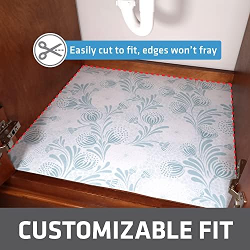 Drymate Premium XL Under Sink Mat, Waterproof Liners, 24”x59”, Light Blue