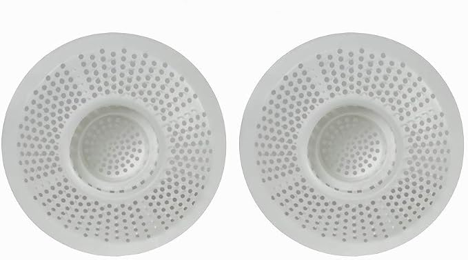 Evriholder Hairstopper 2pk, Plastic Drain Protector for Bathtubs & Showers, Pack of 2