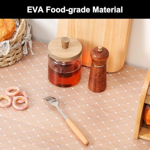 Cooyes Shelf Liner Non-Adhesive EVA Cabinet & Drawer Liner 17.5" x 120"