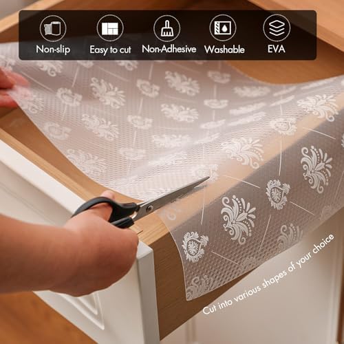 Cooyes Shelf and Drawer Liner for Kitchen Cabinets – Non-Adhesive