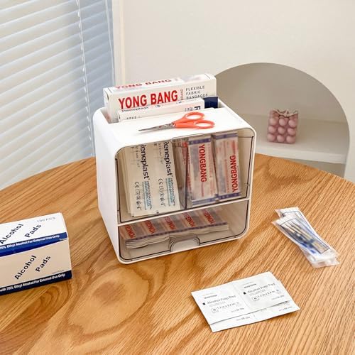 Bandages Storage Organizer, White, Plastic