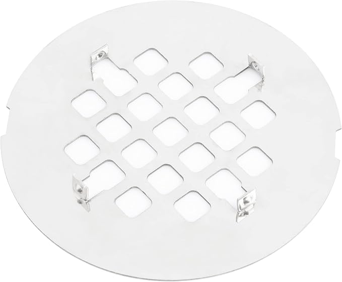 Artiwell 4-1/4” OD Snap-in Shower Drain Cover, Round Shower Drain Strainer Grid, Replacement Cover, Designed for Long-Lasting