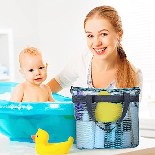 Patelai 12 Pcs Mesh Shower Caddy Bags Bulk, Quick Dry Portable, Multicolor