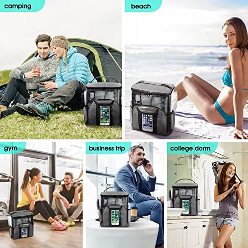 Attmu Mesh Shower Caddy Portable Dorm Room Essentials, Toiletry Tote Bag