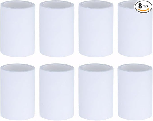 YYKBZ 8 Pcs Faucet Water Filter Replacement Cartridges – PP Cotton Sink Filters, Remove Chlorine, Fluoride, Heavy Metals, Improves Taste, Fits Most Faucet Extenders, for Kitchen & Bathroom