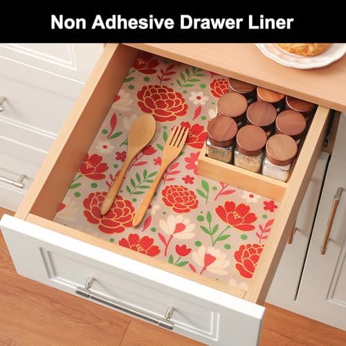 Cooyes Shelf Liner Non-Adhesive EVA Cabinet & Drawer Liner 11.8" x 120"