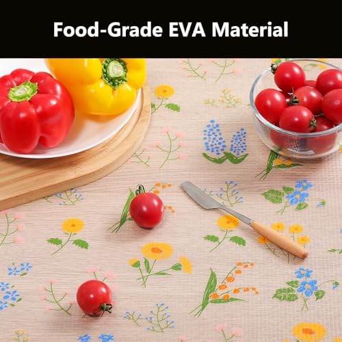 INNOLITES Shelf Liner for Kitchen Cabinet, Floral Drawer Liner Non-Adhesive