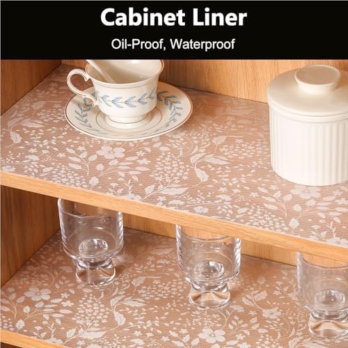 INNOLITES Shelf Liner for Kitchen Cabinets, Non-Adhesive Drawer Liner