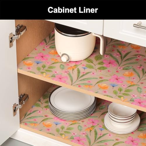 Cooyes Shelf Liner Non-Adhesive EVA Cabinet & Drawer Liner 24" x 120"