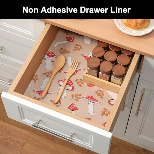 Cooyes Shelf Liner Non-Adhesive Cabinet Drawer Liner for Kitchen 23.6"x118"