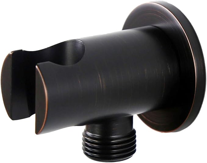 Handheld Shower Head Holder with Hose Connector for Shower System Faucet Set,Shower Wand Holder Wall Mount Hand Held Shower Handle Sprayer Holder Attachment,Shower Hose Adapter Oil Rubbed Bronze